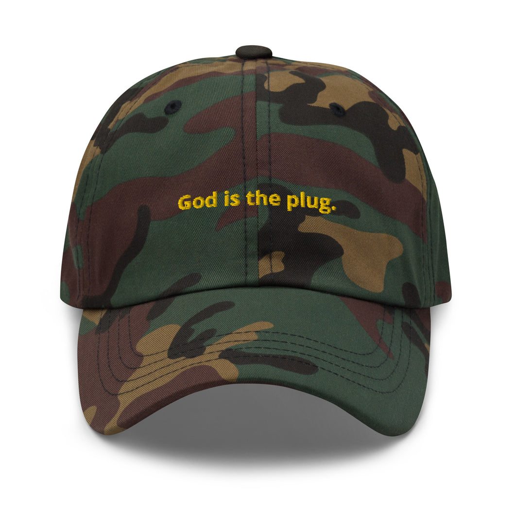 Army Fatigue God is the plug. Dad Cap