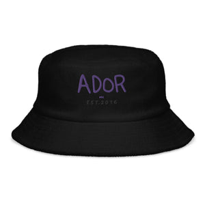 Ador NYC Unstructured terry cloth bucket hat