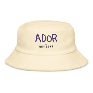 Ador NYC Unstructured terry cloth bucket hat